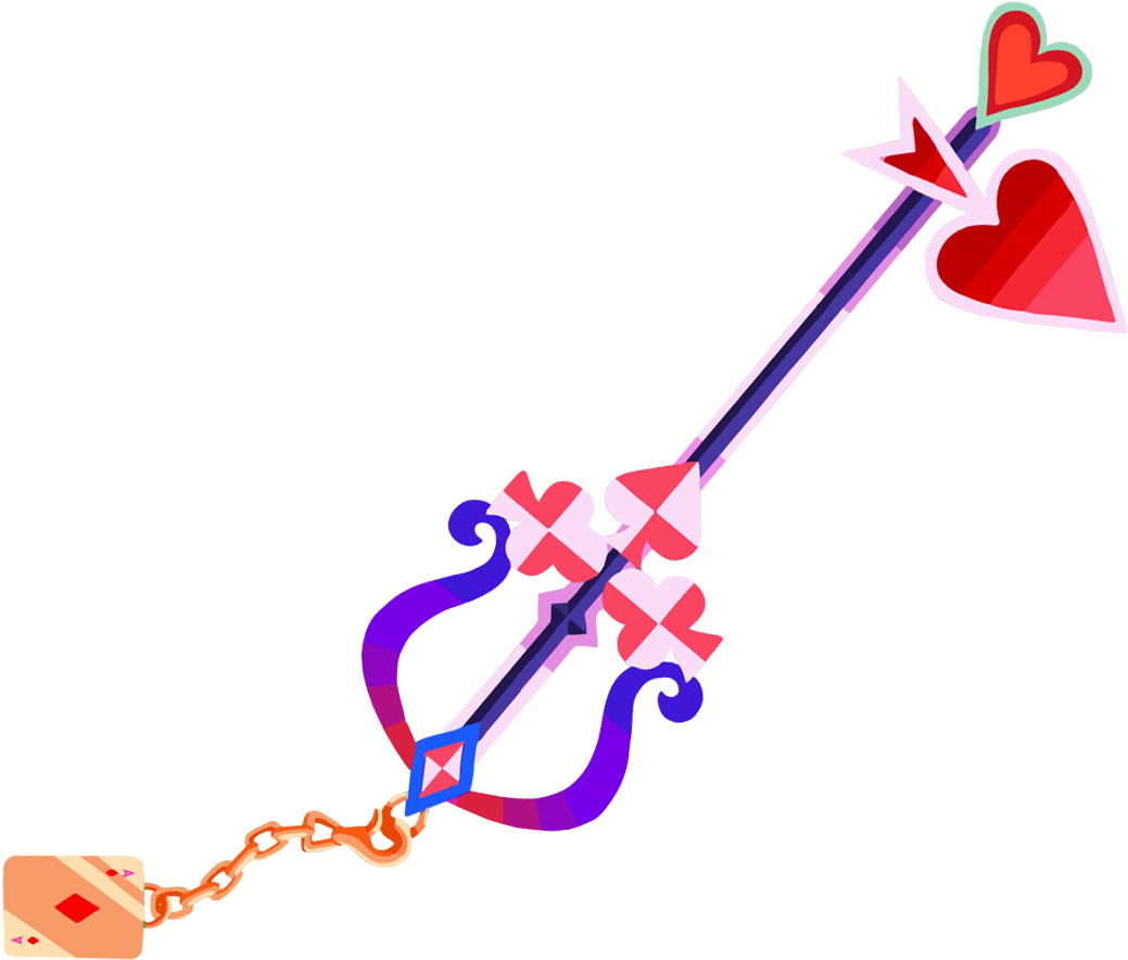 Lady Luck03 - Kingdom Hearts Three Wishes Keyblade (1132x964), Png Download