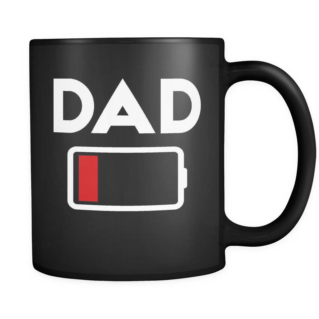 Low Battery Dad - Mom Coffee Mug (1024x1024), Png Download