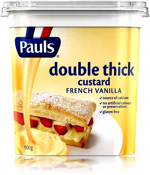 Pauls Double Thick French Vanilla Custard - Pauls Double Thick French Vanilla Custard 900g (800x800), Png Download