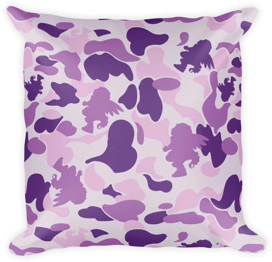Angel 'purple Haze' Camo Pillow - Bathing Ape Bape Blue Ipod Touch 6 Case (1000x1000), Png Download