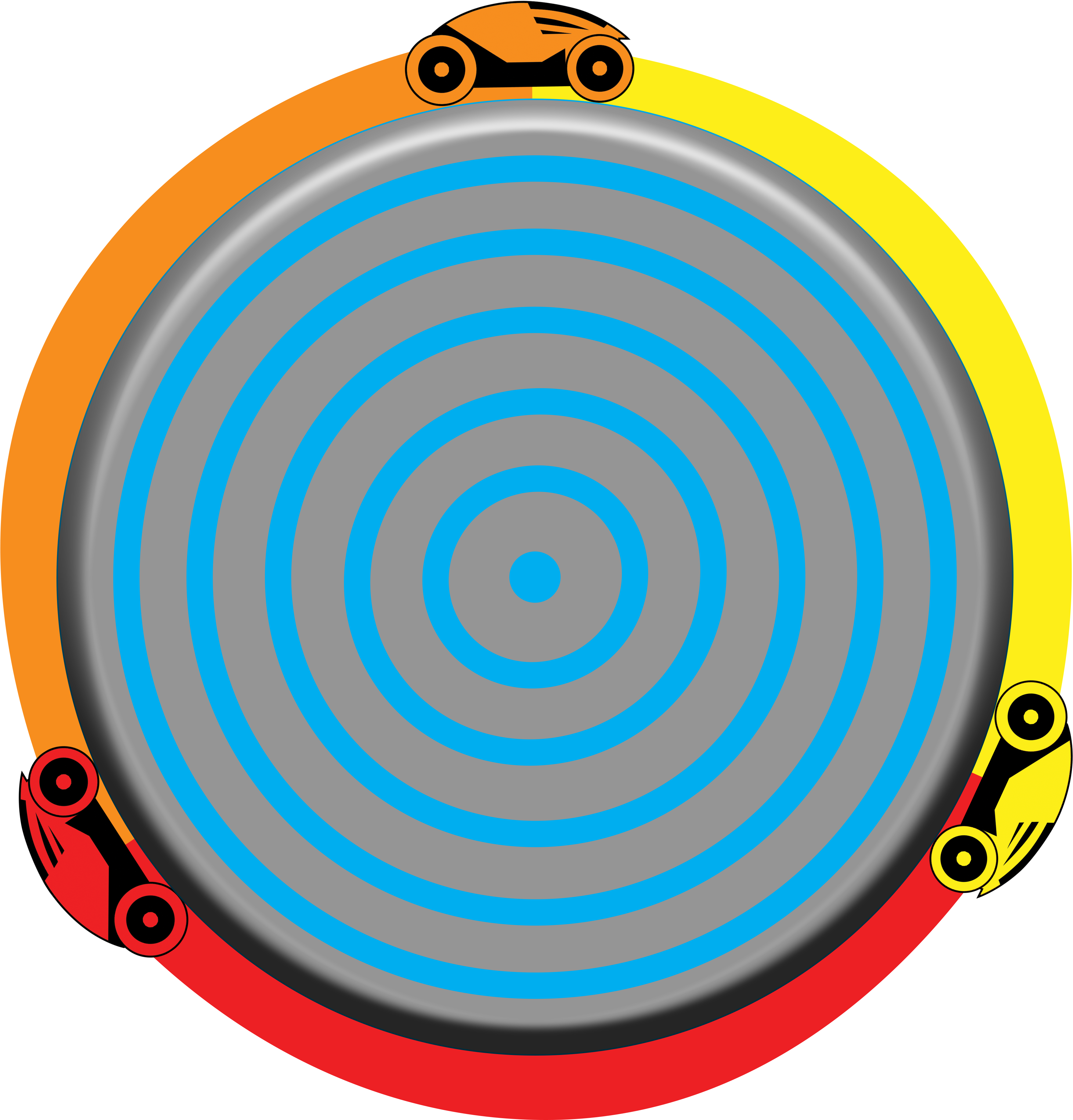 Image Of Tron Light Cycle T-shirt - Bicycle (5000x5000), Png Download