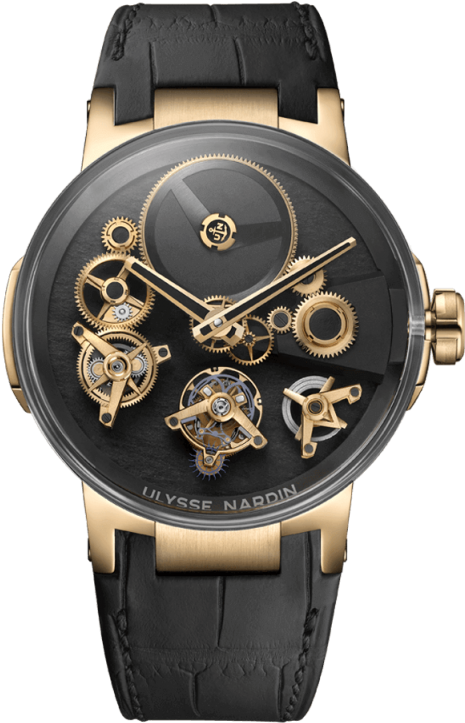 Executive Tourbillon Free Wheel - Ussly Nardin (500x820), Png Download