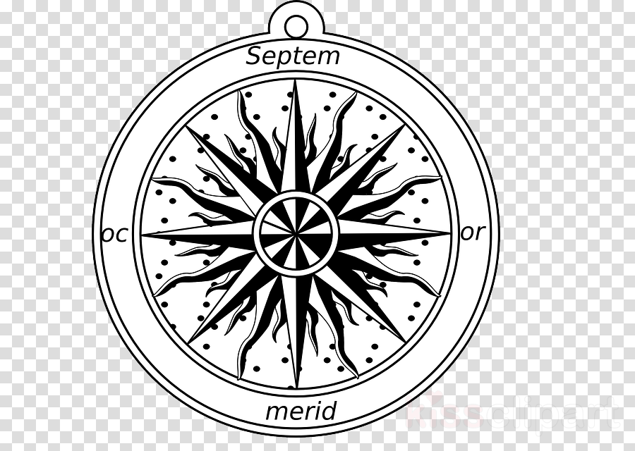 Fantasy Map Windrose Png Clipart Compass Rose Wind - Compass Rose Png (900x640), Png Download