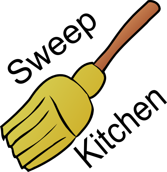 Clean Counter Cliparts - Broom Clip Art (582x597), Png Download