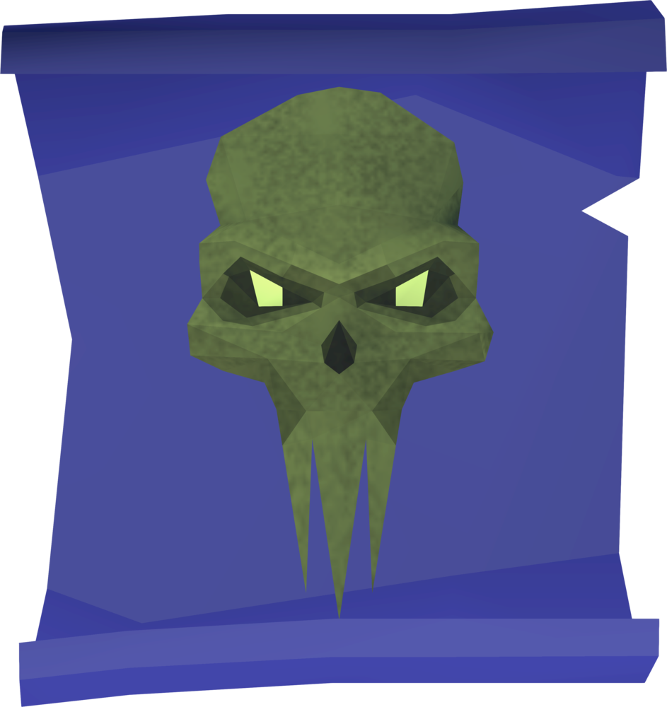 Ghastly Request Scroll Enables The Use Of The Ghastly - Skull (943x1000), Png Download