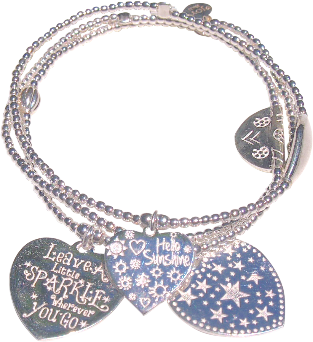 Joy Jewellery Bali Bracelet Telu Sparkle V=1527186832 - Joy Jewellery Armband Set Telu Sparkle (1279x1279), Png Download
