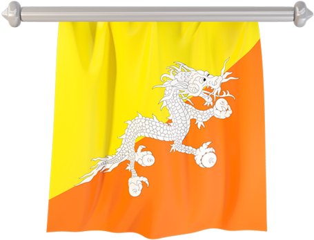 Flag Of Bhutan Pillow Case (640x480), Png Download