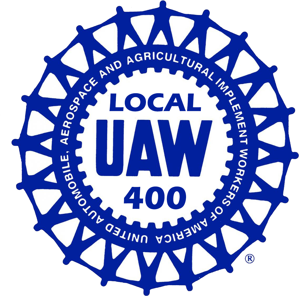 Uaw Local 400reflexblue2x2 - United Automobile Workers Logo (1183x1200), Png Download