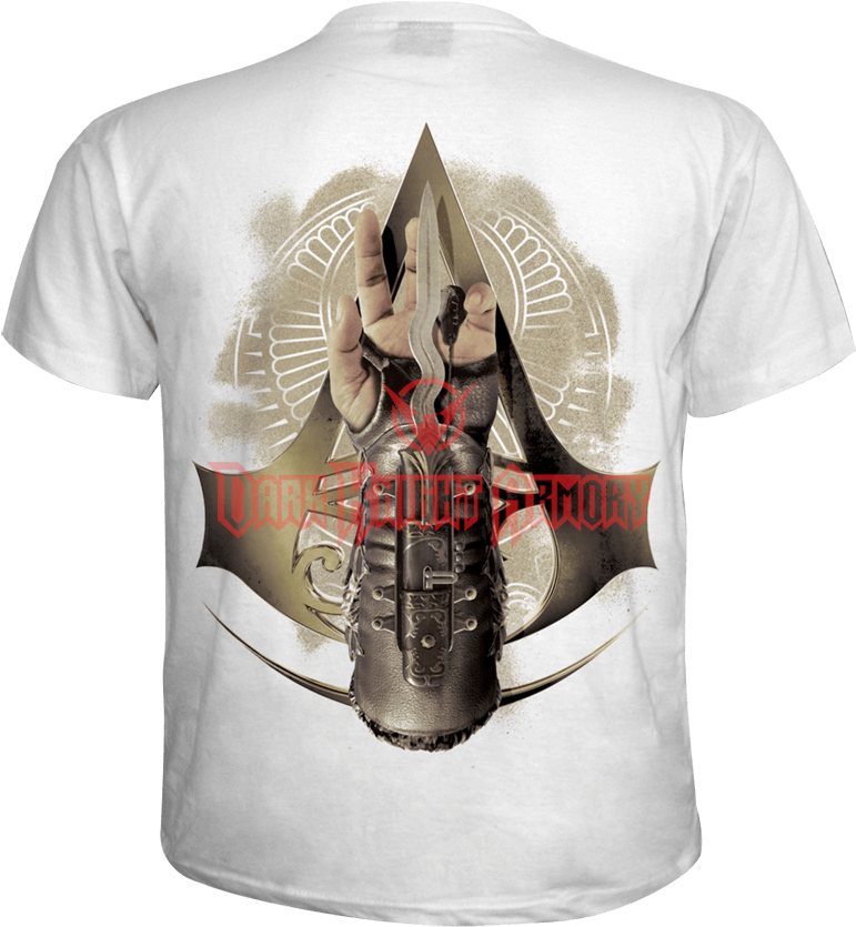 Assassins Creed Origins White T Shirt - T Shirt Assassin's Creed Origin (850x850), Png Download