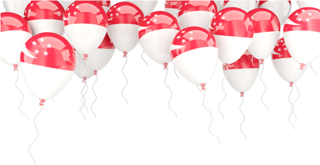 Illustration Of Flag Of Singapore - Singapore Flag Frame (640x480), Png Download