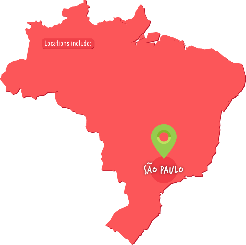 Brazil, Teach In Brazil, Brazil Paid Premier Tefl Internship, - Brazil (964x963), Png Download
