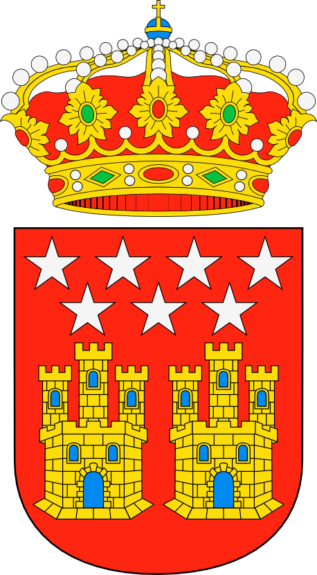 Escudo De La Comunidad De Madrid - National Defence Radio Establishment (458x830), Png Download