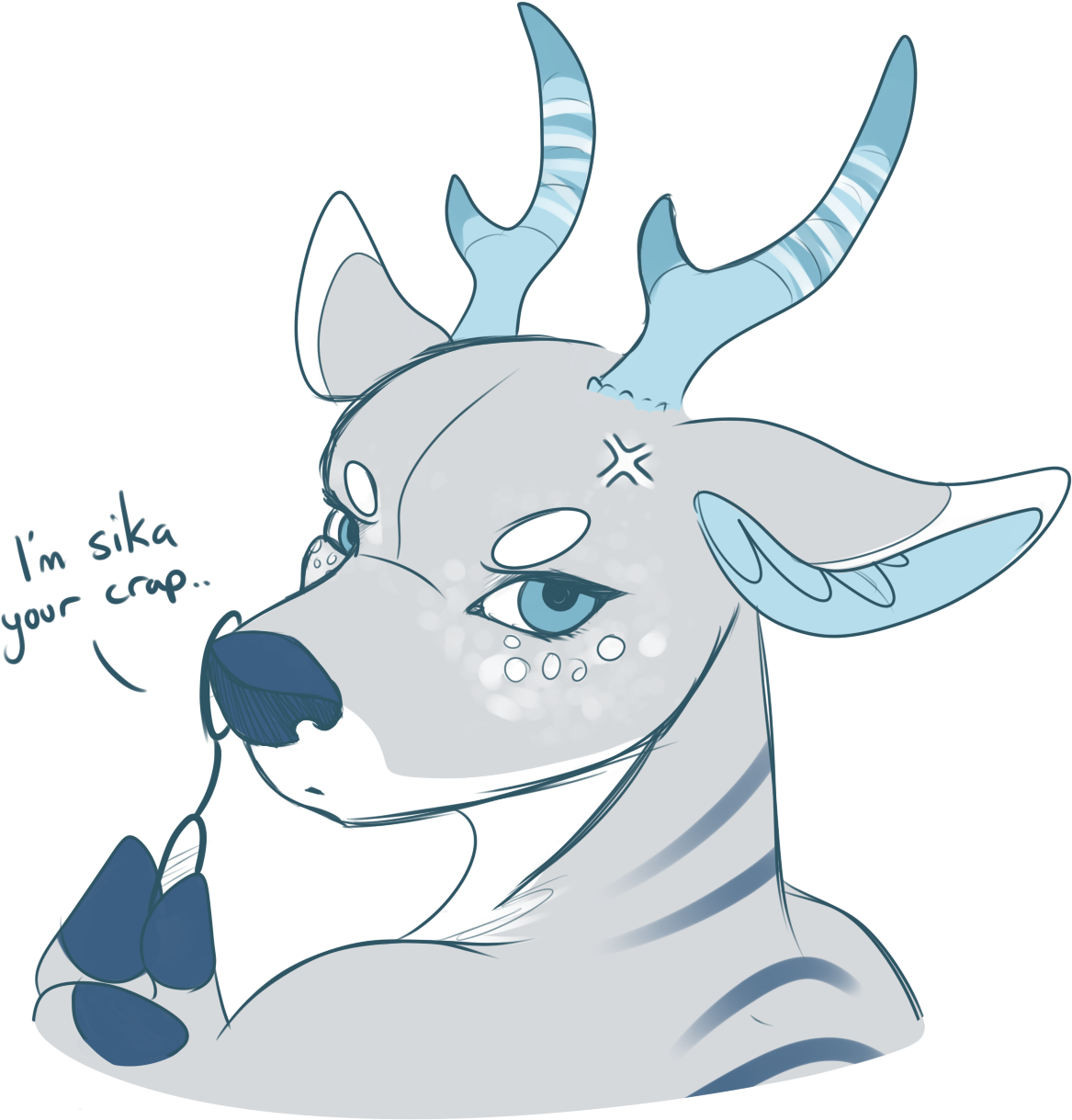 Sika Your Crap - Drawing (1242x1229), Png Download