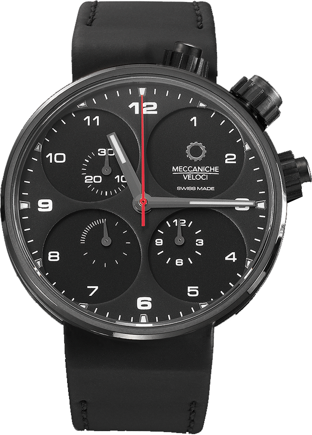 W123k075 - Meccaniche Veloci - Quattro Valvole 44 Chronograph (637x888), Png Download
