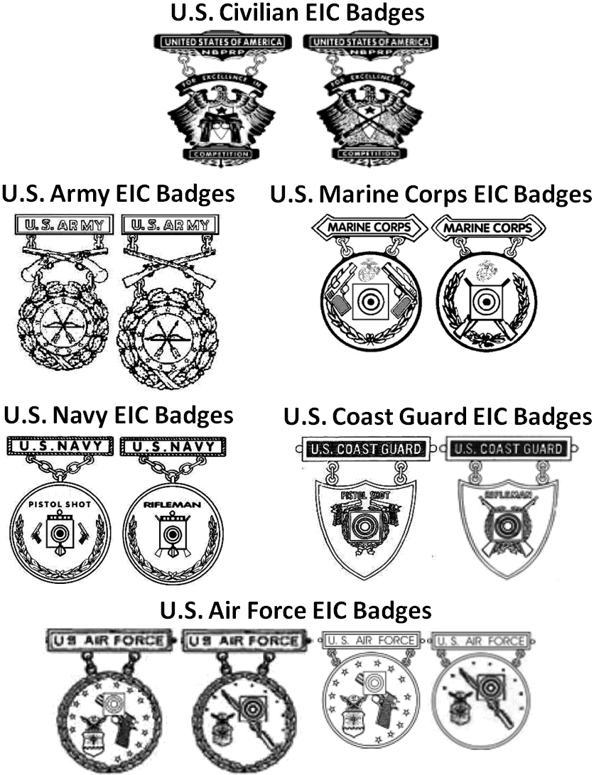 Military And Civilian Excellence In Competition Badges - Circle (836x1091), Png Download