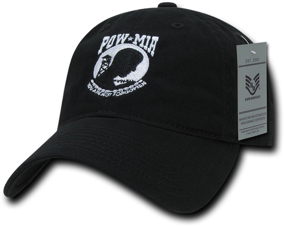 S78 - Military Cap - Pow-mia - Relaxed - Black - Rapid Dominance S79-pow-blk Re (608x608), Png Download