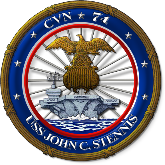 Uss John C - Uss John C Stennis Logo (619x601), Png Download