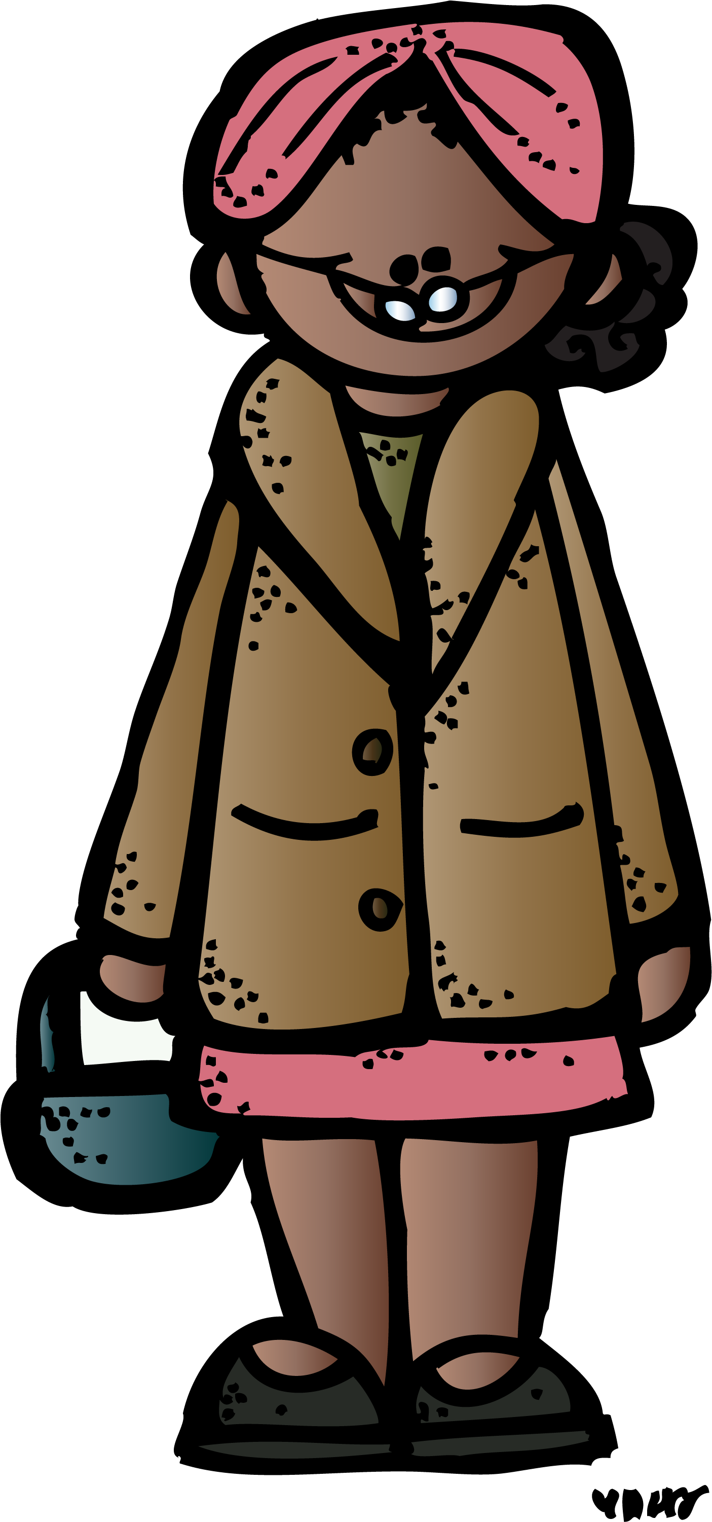 Spectacular Idea Rosa Parks Clipart Melonheadz Colored - Black History Month Melonheadz (1405x3001), Png Download