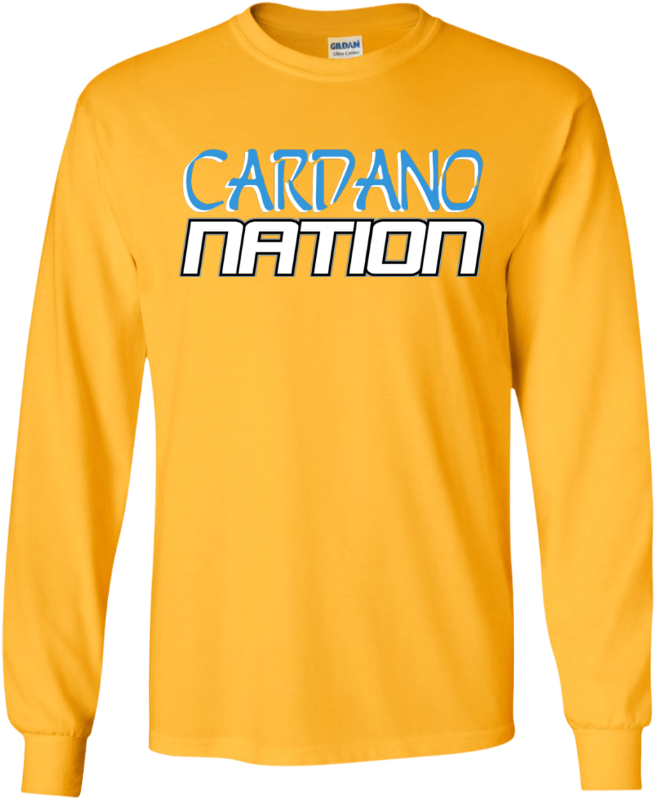 Cardano Nation Cryptocurrency Long Sleeve Shirt (1155x1155), Png Download