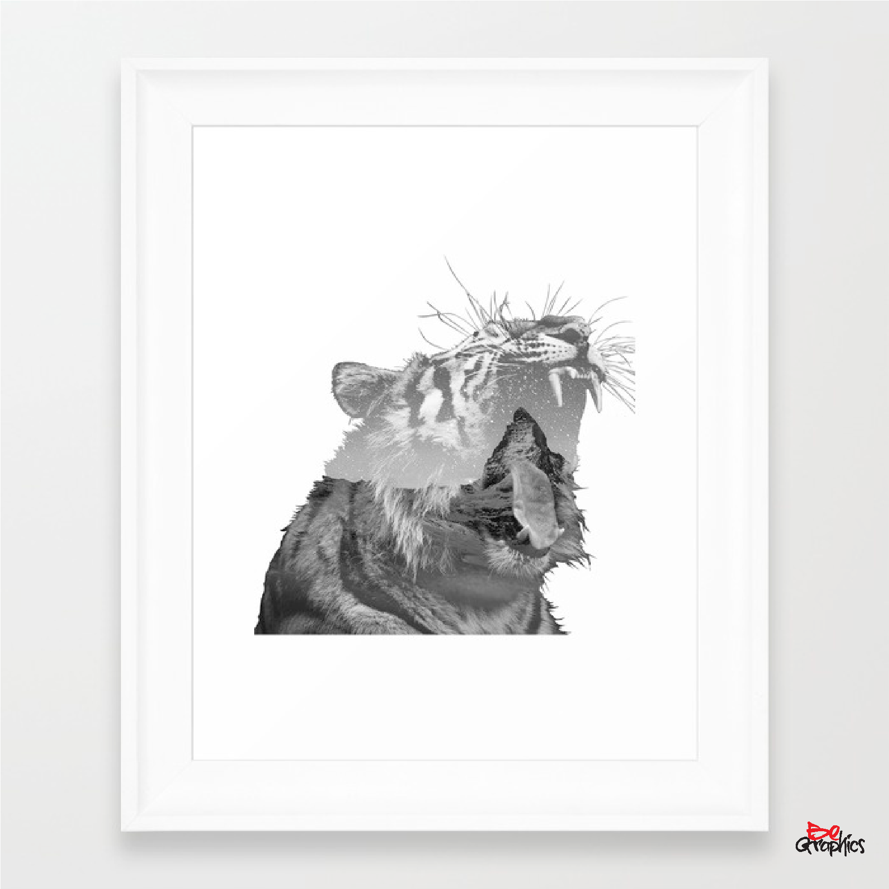 Mountain Tiger (3300x2550), Png Download