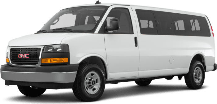 Car - 2018 Gmc Savana Passenger Van (700x350), Png Download