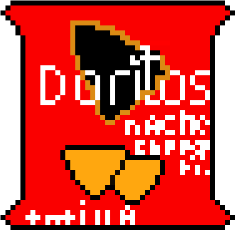 Doritos Bag - Pixel Art (540x520), Png Download