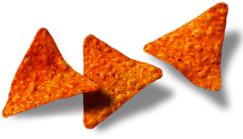 Doritos Chips Snacks Food Chesse Freetoedit - Doritos Single Chip (800x568), Png Download