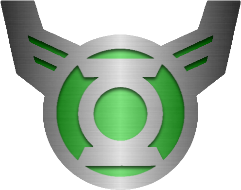 Green Metal Png - Green Lantern Logos Png (500x400), Png Download
