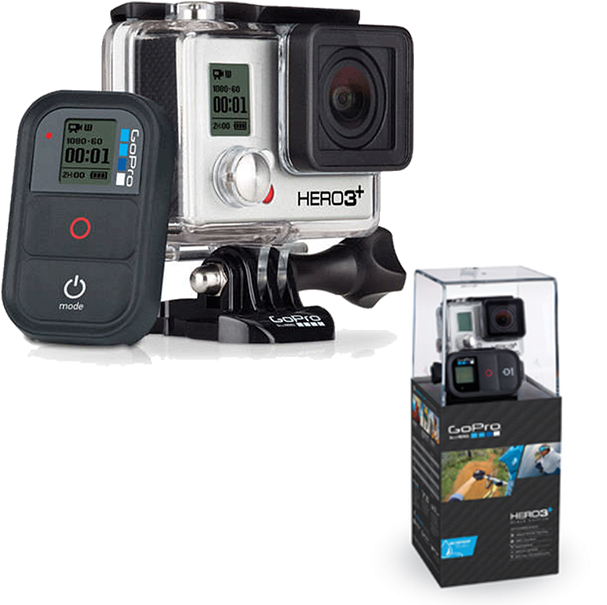 Gopro Hd Hero 3 Black Edition - Gopro Hero3+ Black Edition Surf Waterproof Camcorder (640x640), Png Download
