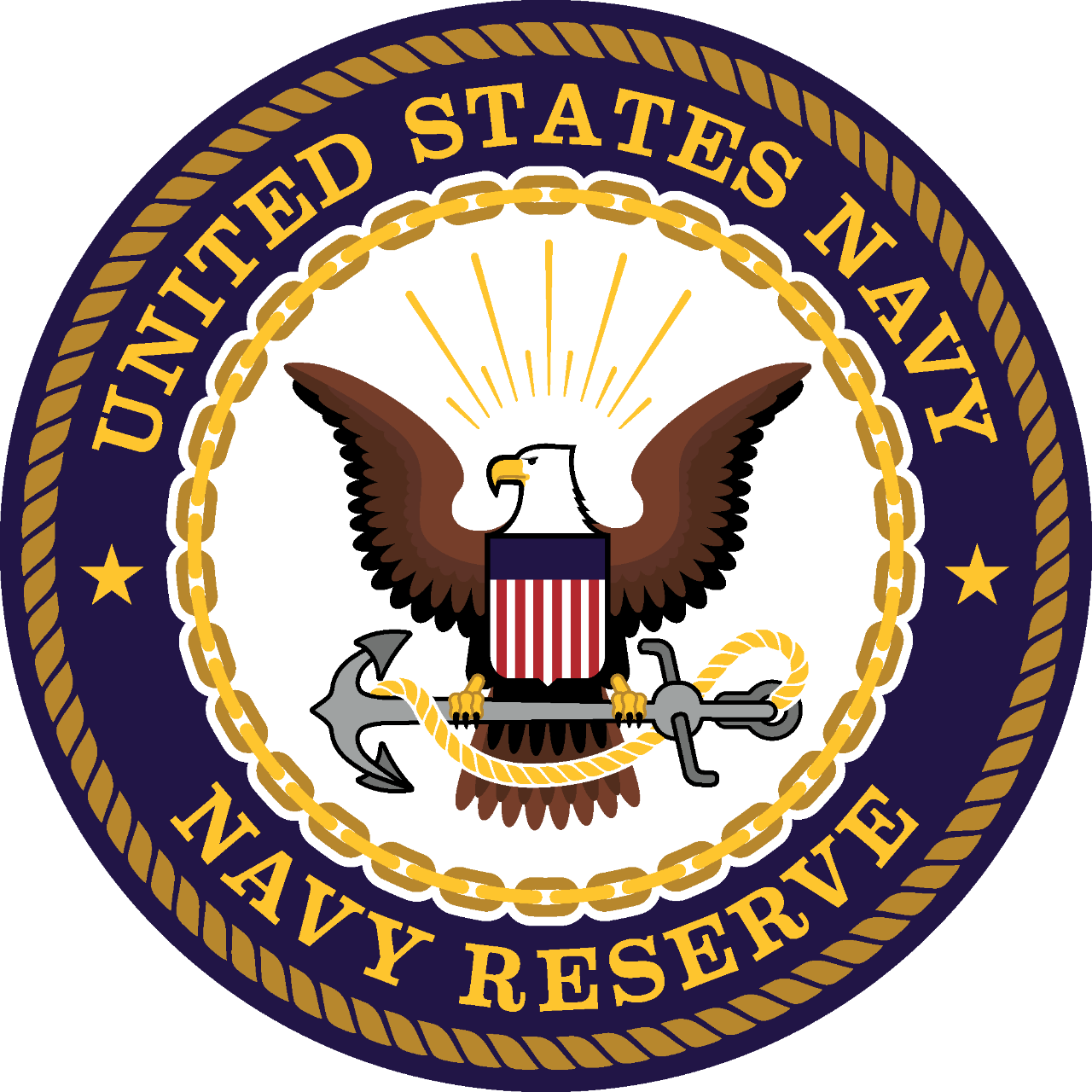United States Navy Reserve (1280x1280), Png Download