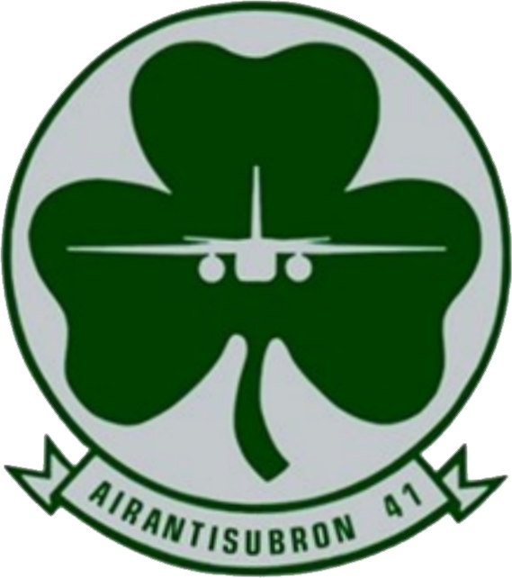 Anti-submarine Squadron 41 Insignia 1975 - Vs 41 Shamrocks Magnet (569x642), Png Download