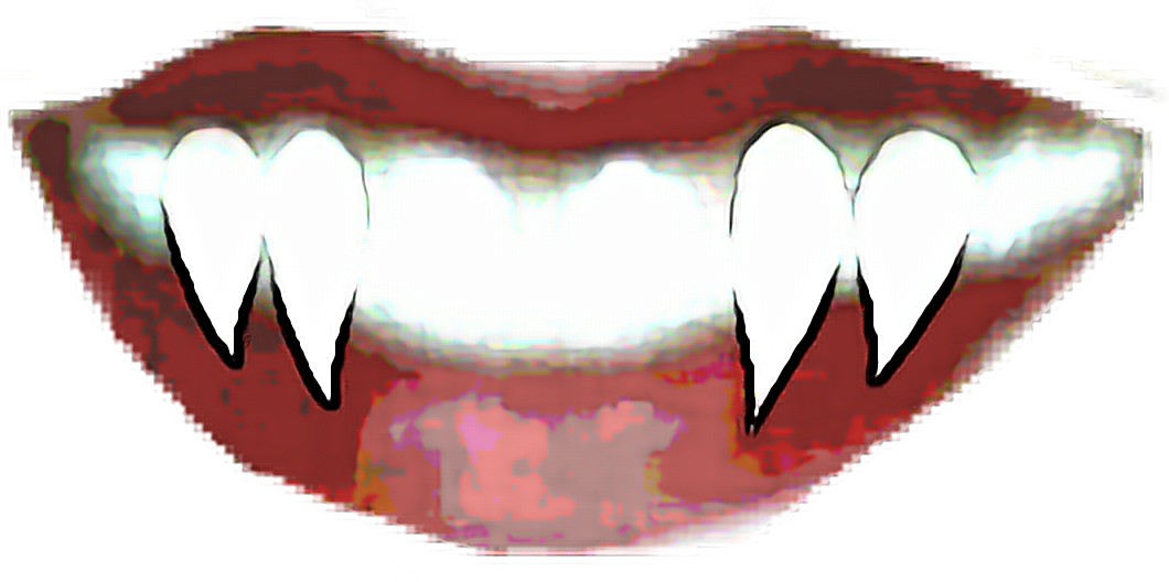 Vamp Teeth Gothic Report Abuse (1060x528), Png Download