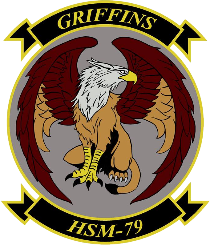 Helicopter Maritime Strike Squadron 79 Insignia 2016 - Hsm 79 (682x796), Png Download