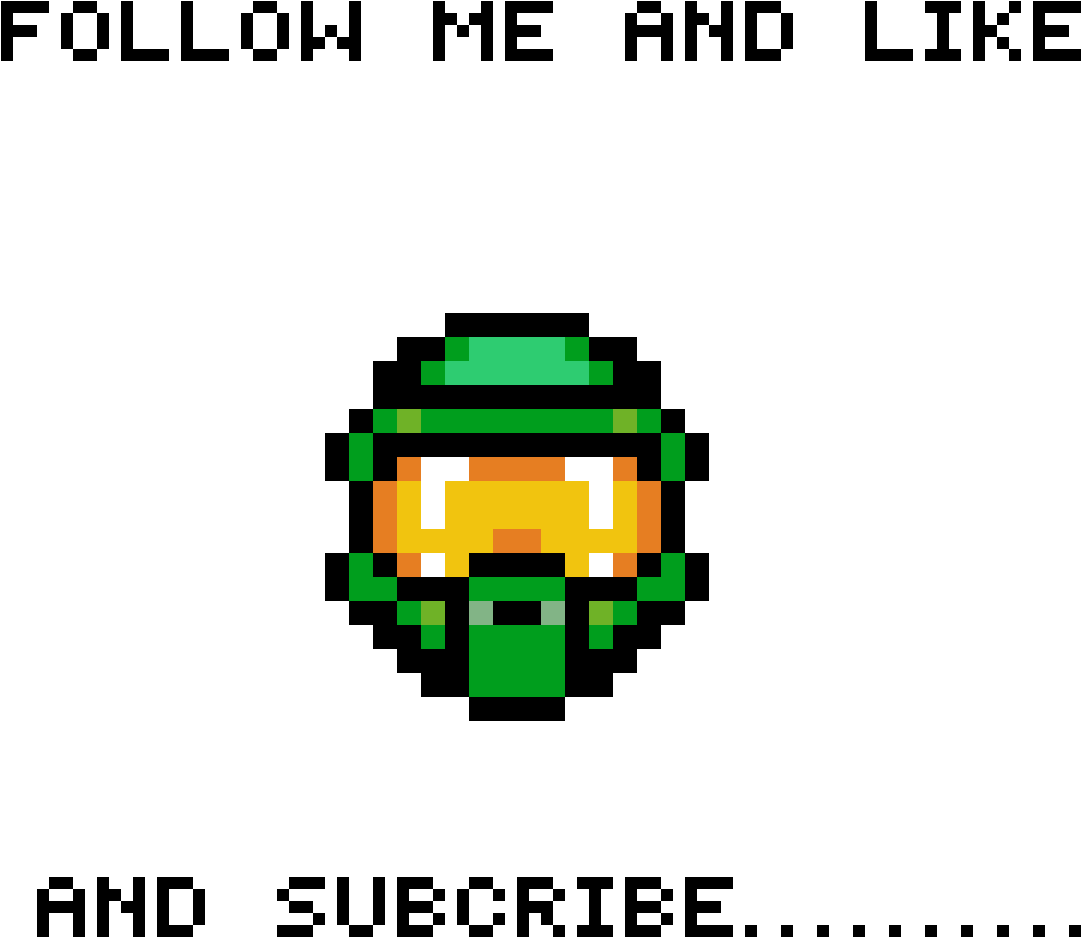 Like And Subscribe - Halo Master Chief Pixel Art (1200x1200), Png Download
