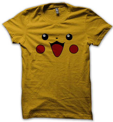 Wear This Amazingly Cute Pikachu T Shirt And Get Ready - Mockup (440x478), Png Download