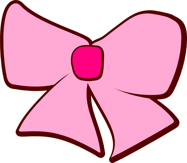 Bow - Clipart - Laço Rosa Vetor Png (600x524), Png Download