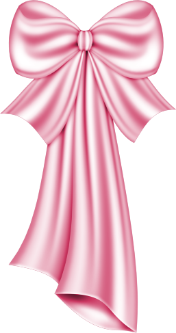 Pink Bow Clipart - Clip Art Pink Bows (257x487), Png Download