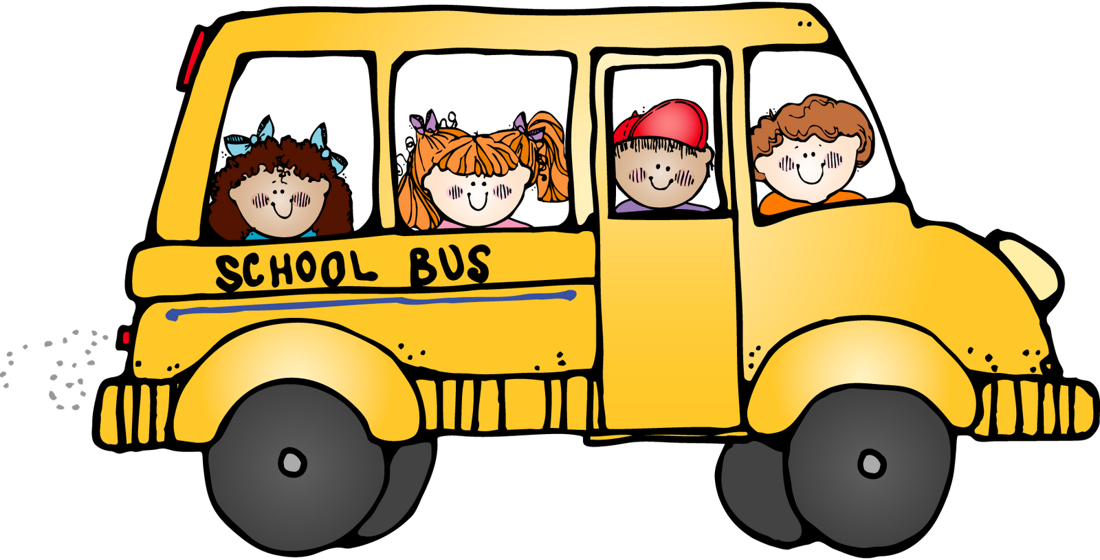 School Bus Clipart Royalty Free Library - Field Trip Clipart (1600x814), Png Download