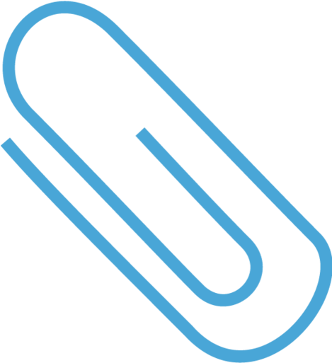 Paper Clip - Blue Paper Clip Png (750x750), Png Download