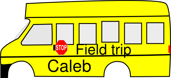 Field Trip Clip Art - School Bus Clip Art (600x274), Png Download