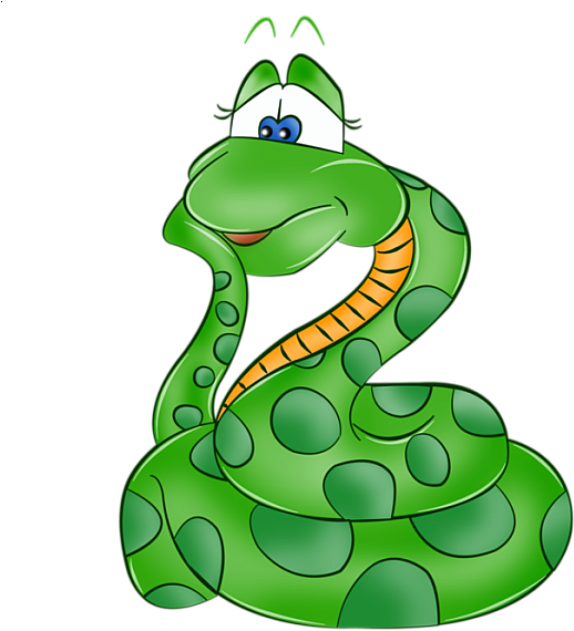 Cartoon Snake Clipart - Start With The Letter S (591x600), Png Download