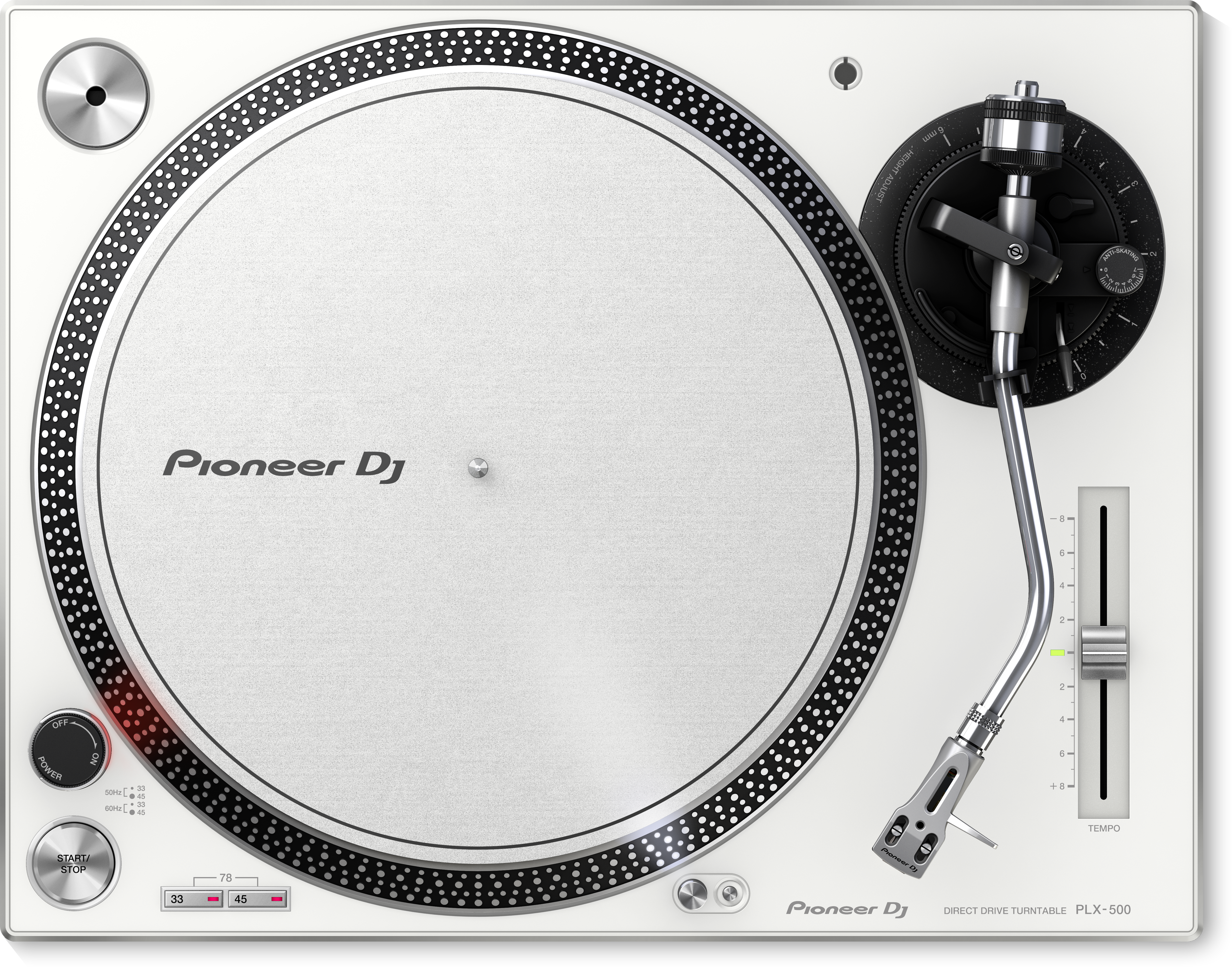 Pioneer Plx-500 Direct Drive Turntable, White (3584x2812), Png Download