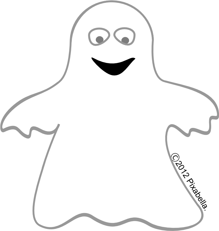 2013 - Halloween Ghost Cut Outs (760x810), Png Download