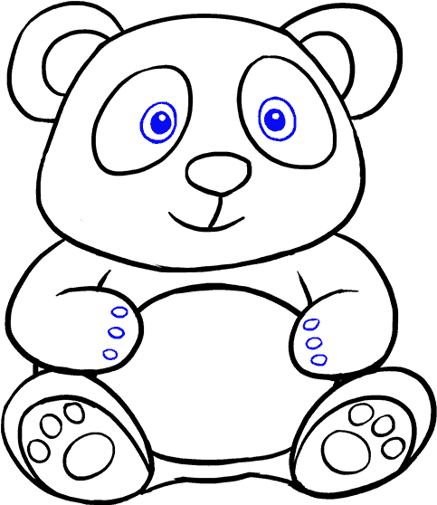 Cute Panda Drawing Tumblr Why Are You Reporting - Giant Panda (678x600), Png Download