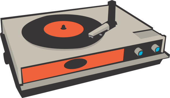 Phonograph Record Turntablism Disc Jockey Download - Tocadiscos Png (588x340), Png Download