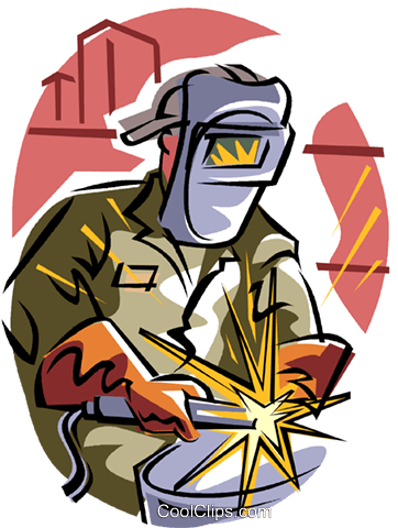 Welder Royalty Free Vector Clip Art Illustration - My Daddy Is A Welder - Bib (362x480), Png Download