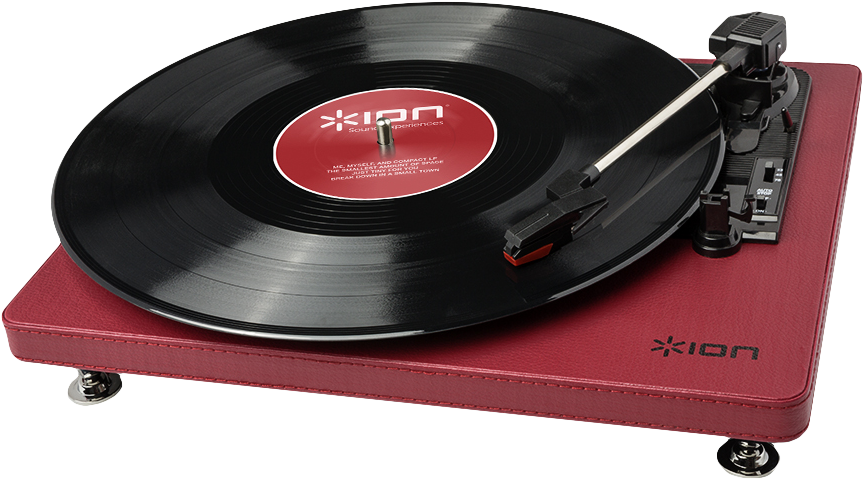 Compactlp Burgundy - Ion Audio Compact Lp 3-speed Usb Conversion Burgu (941x605), Png Download