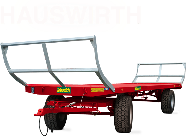 Hauswirth Bale Trailers With Turntable - Straw (1009x631), Png Download