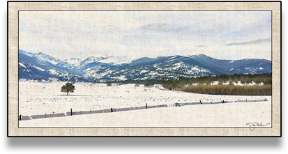 Rocky Mountain Range Canvas - Shore (600x600), Png Download