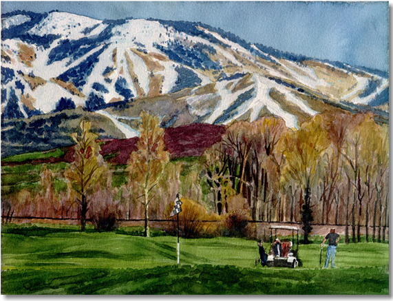 Original Traditional Watercolors By Gregory Effinger - Watercolor Painting (570x576), Png Download